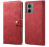 Lenuo Leather flipové pouzdro pro Xiaomi Redmi 10 5G, červená 