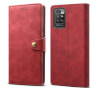 Lenuo Leather flipové pouzdro pro Xiaomi Redmi 10, červená 