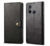 Lenuo Leather flipové pouzdro pro Xiaomi Redmi 12C, černá 