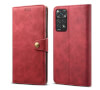 Lenuo Leather flipové pouzdro pro Xiaomi Redmi Note 11/11S, červená 