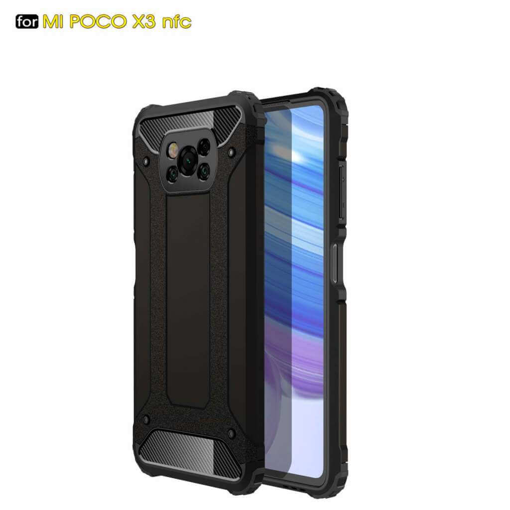 Lenuo Armor obal pro Xiaomi Poco X3, černá 