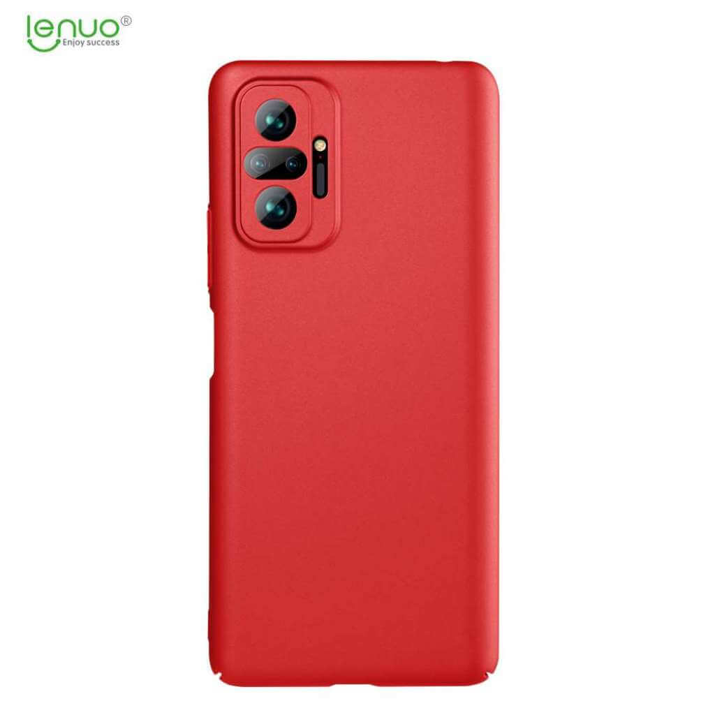 Lenuo Leshield obal pro Xiaomi Redmi Note 10 Pro, červená 