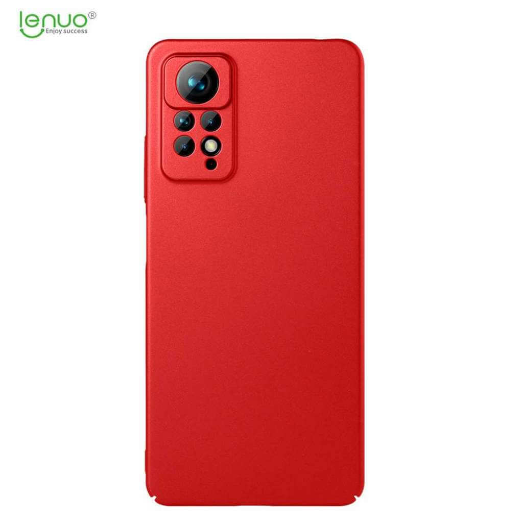 Lenuo Leshield obal pro Xiaomi Redmi Note 11 Pro/Pro 5G, červená 