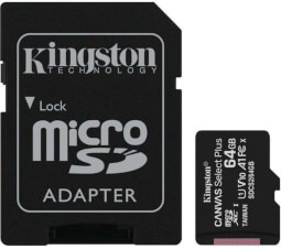 Kingston Canvas Select Plus 64GB microSDXC A1 CL10 s adaptérem 
