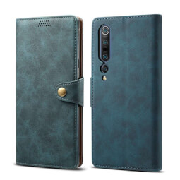 Pouzdro flipové Lenuo Leather pro Xiaomi Mi 10, modrá 