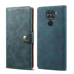 Pouzdro flipové Lenuo Leather pro Xiaomi Redmi Note 9, modrá 