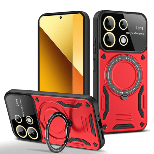 Lenuo Armor obal pro Xiaomi Redmi Note 13 4G červená 