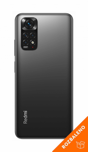 Redmi Note 11 4/64GB šedá-Rozbaleno/Záruka 12 měsíců 