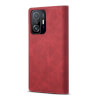 Lenuo Leather flipové pouzdro pro Xiaomi Mi 11T/Mi 11T Pro, červená 