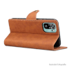 Lenuo Leather flipové pouzdro pro Xiaomi Redmi 13C hnědá 