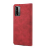 Lenuo Leather flipové pouzdro pro Xiaomi Redmi 9T, červená 