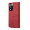 Lenuo Leather flipové pouzdro pro Xiaomi Redmi Note 11 Pro+ 5G, červená 