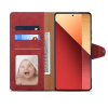 Lenuo Leather flipové pouzdro pro Xiaomi Redmi Note 13 Pro červená 