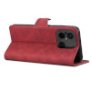 Lenuo Leather flipové pouzdro pro Xiaomi Redmi 12C, červená 
